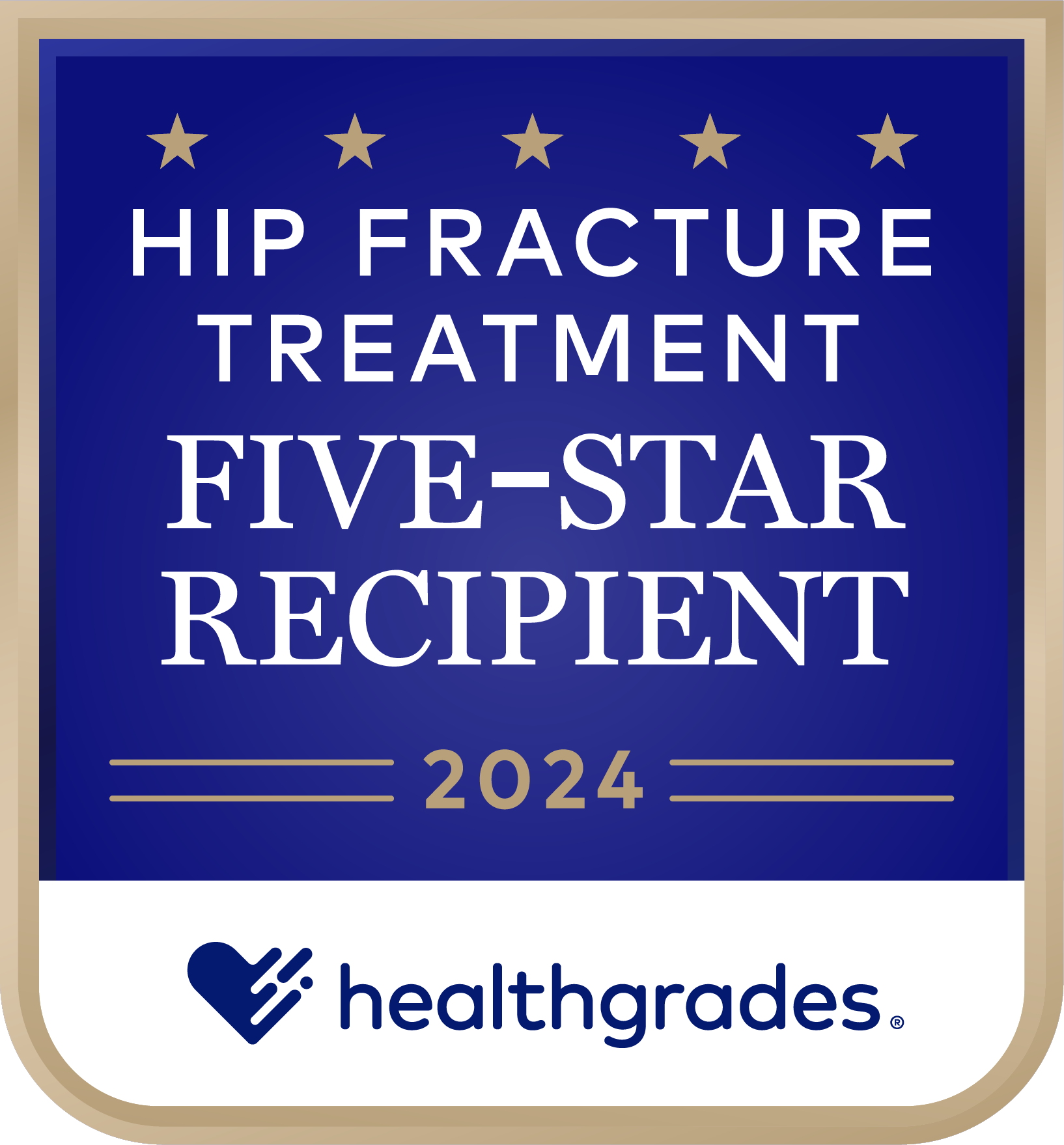 Hip Fracture treatment five start award 2024